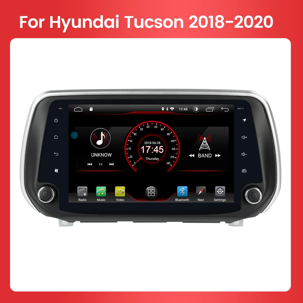 Promotion Android Car Radio Multimedia Player Stereo For Hyundai Tucson IX35 2018 - 2020 Video Recorder Head Unit GPS Navigation |