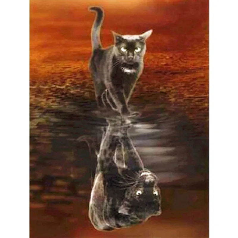 

Diamond Painting Animal Cat Leopard 5d Diy Mosaic Full Square Round Drill Diamant Of Rhinestone Daimond Embroidery Picture