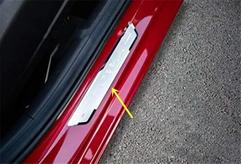 Для Citroen Berlingo B9 MK2 2008-2019 защитная пластина для порога автомобиля из нержавеющей