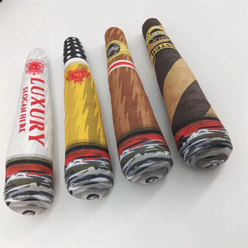 Забавные интерактивные игрушки для собак - дизайн сигар плюшевые скрипучие