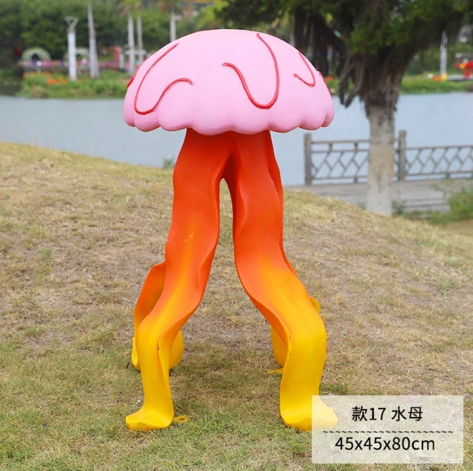 Украшения серии Ocean уличные раковины из стекловолокна морские травы медузы