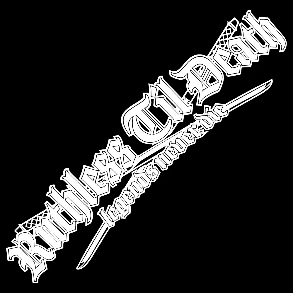 

Автомобильная наклейка безаллергенная Til Death Legends Never Die лобовое стекло наклейка на заднее стекло наклейка винил JDM графика стойка Kanji KDM