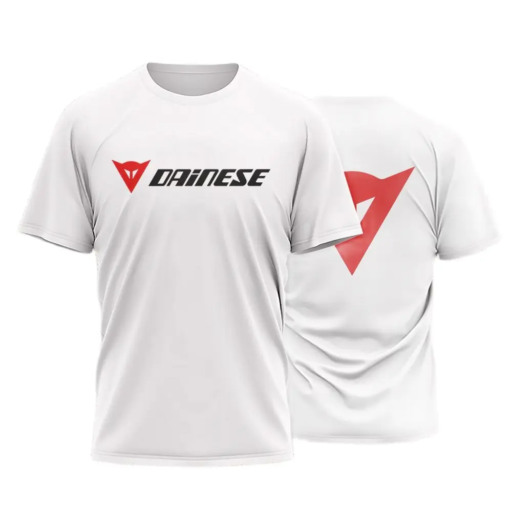 Fashion Motorcycle Sports T Shirt For Men Outdoor Cycling Tracksuit Summer Quick Dry Tees Leisure O-neck Oversized Short Sleeve