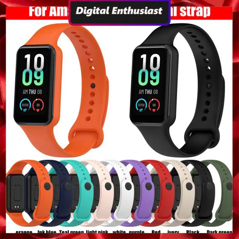 

Ремешок спортивный для Amazfit Band 7, мягкий спортивный браслет из ТПЭ, с защитой от пота