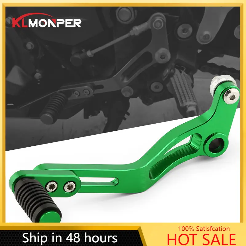 

For KAWASAKI Ninja 400 Z400 Motorcycle Aluminum Folding Gear Shift Lever Gearbox Lever High Quality Green Adjustable Accessories