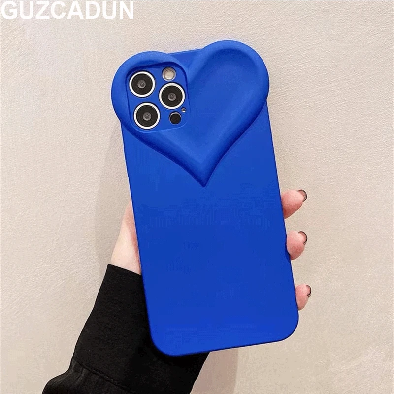 Матовый чехол с сердечками для Iphone 11 Pro Max, мягкий силиконовый чехол из ТПУ для Iphone 13 12 Pro Max Xr Xs Max X, защитный чехол