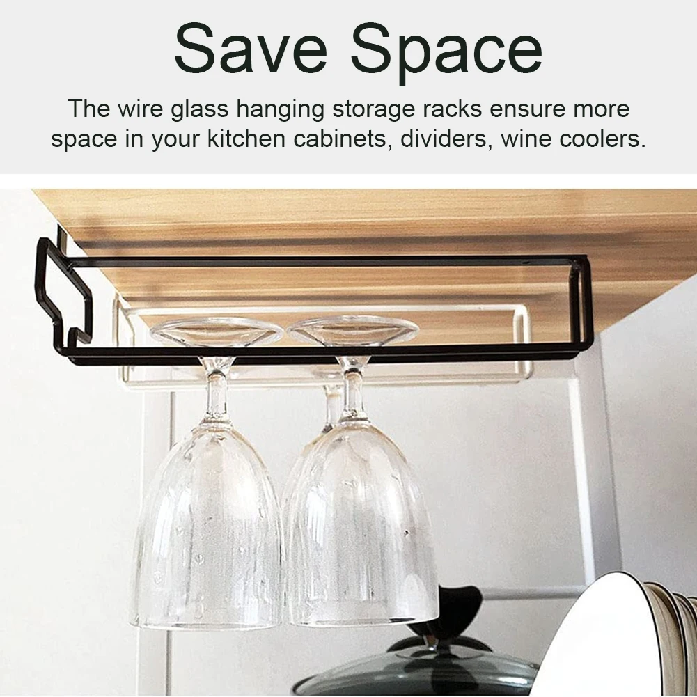 

Подвесной Держатель для кухни, 2 шт., без сверления под шкаф, черный