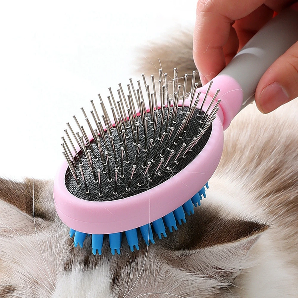 

Double Sides Dog Cat Comb Dog Supplies Pet 2 Faces Puppy Brush Pet Fur Grooming Tool For Long & Short Hair Dogs