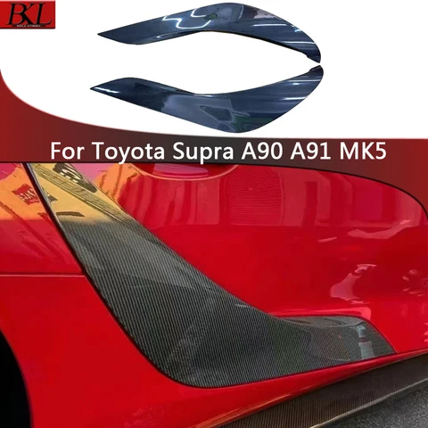 Для Toyota Supra A90 A91 MK5 автомобильная панель из углеродного волокна, декоративная полоса, накладка на крыло, дверная панель, украшение, обновленный комплект кузова
