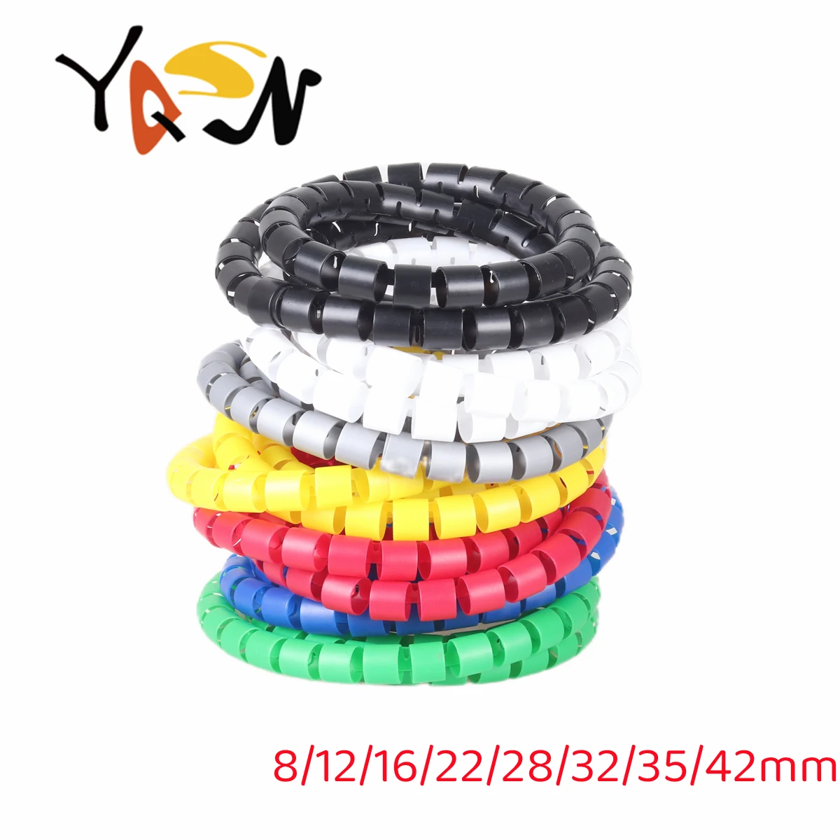 

8/12/16/22/28/32/35/42mm PE Tube Organizer Storage Pipe Cord Protector Management Cable 1/3/5/10Meter Line Flexible Spiral Cable