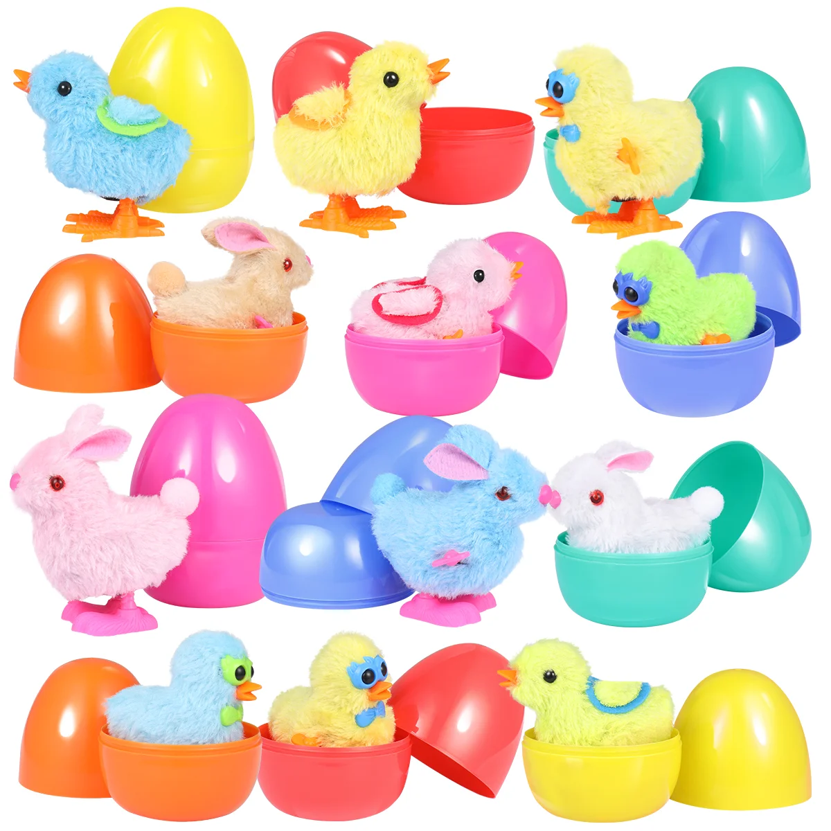 

UNOMOR 12pcs Colorful Odorless Safe Mini Eggs for Decors Birthday Party Gifts