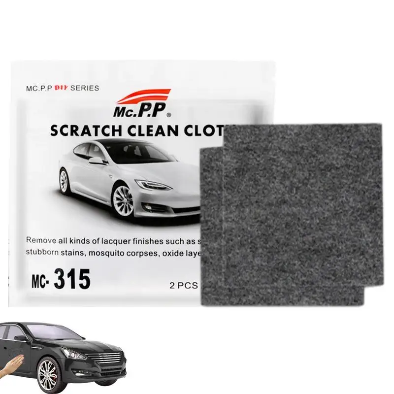 

Car Scratch Remover Rag 2Pcs Multipurpose Magic Car Scratch Remover Cloth Automotive Paint Repair Reusable Sparkle Cloth Easily