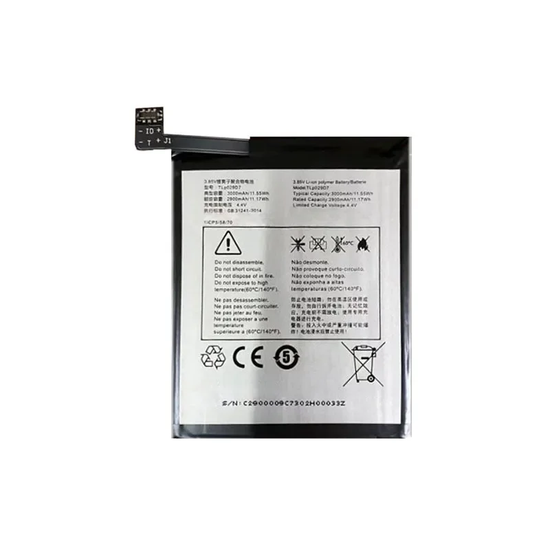 Аккумулятор мобильного телефона для Alcatel 3 3X 5 TCL V760 Y660 TLp029D1 TLp029D7 3000 мАч