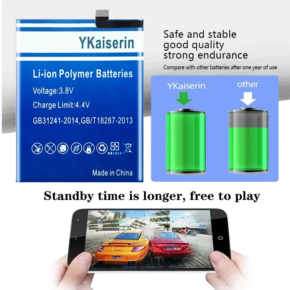 YKaiserin 4000 мАч BL263 аккумулятор для Lenovo ZUK Z2 Pro Z2Pro Z2121 сменные аккумуляторы мобильных