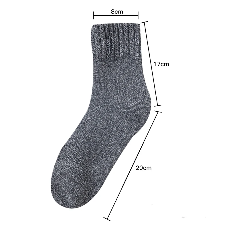 5Pairs/Lot Winter Thicken Wool Socks Men's High Quality Towel Keep Warm Couple Sock Cotton Floor Socks for Male Thermal 38-45