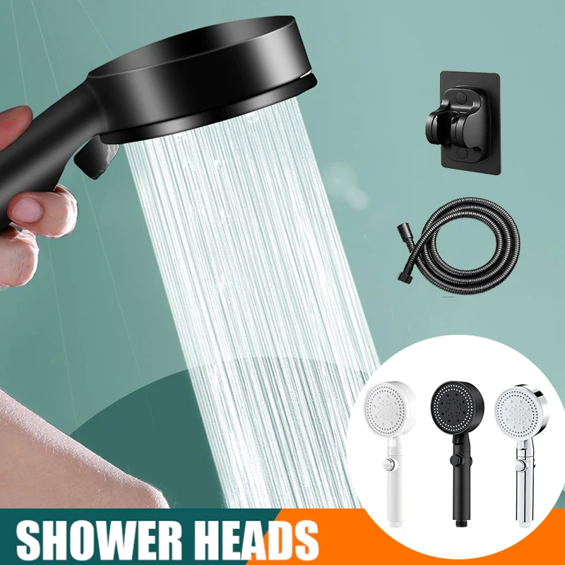 

6 Modes Multifunction Adjustable Abs Shower Head Eco High Pressure Water Saving Showerheads Bathroom Nozzle Accessories Tools
