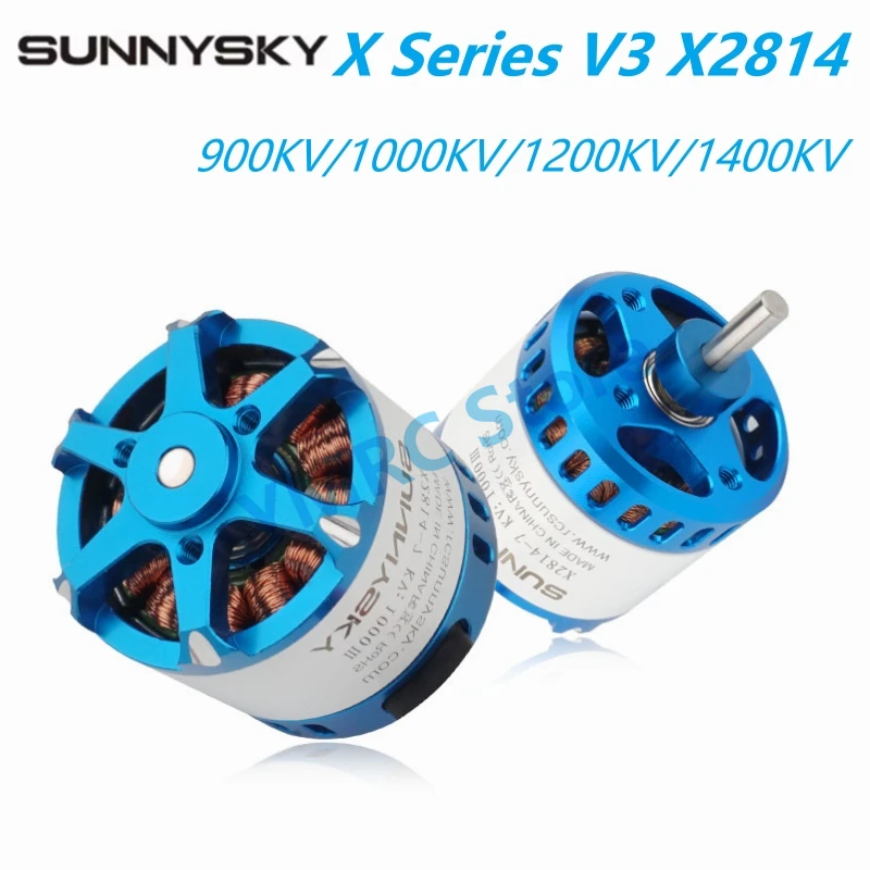 SunnySky X Series V3 X2814 900KV/1000KV/1200KV/1400KV 3-4S бесщеточный двигатель для 15-25E 3D дрона с неподвижным крылом