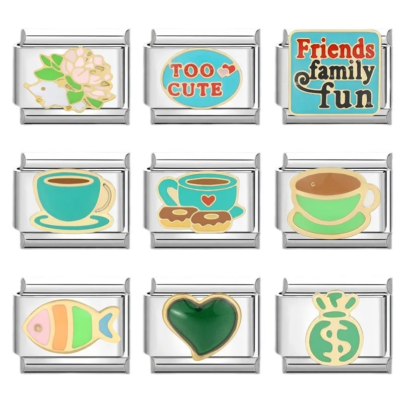 Memnon модные подвески в виде кошки с зеленым ландшафтом камеры итальянские