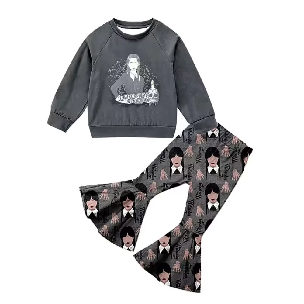 

Бутик для девочек костюмы среда осень с длинным рукавом детская одежда мультфильм колокольчик нижние брюки комплект