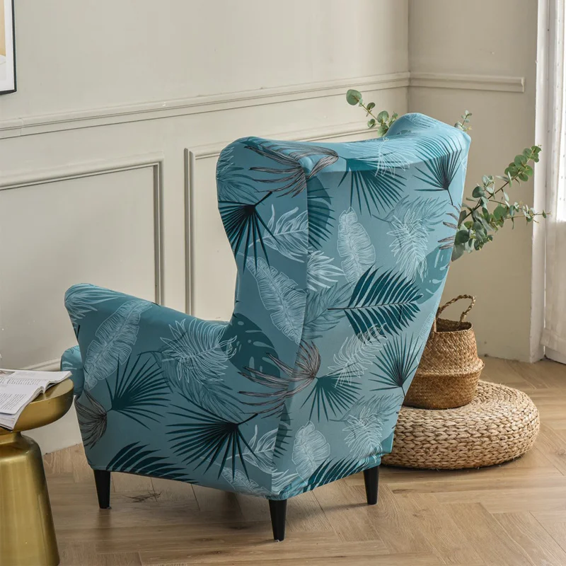 Elastic Tiger Stool Cover Chair Sofa Single Wing Back Cushion Home L Shape |