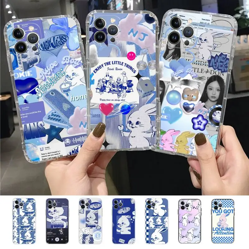 

Kpop NewJeans Phone Case for iPhone 11 12 13 mini pro XS MAX 8 7 6 6S Plus X 5S SE 2020 XR case