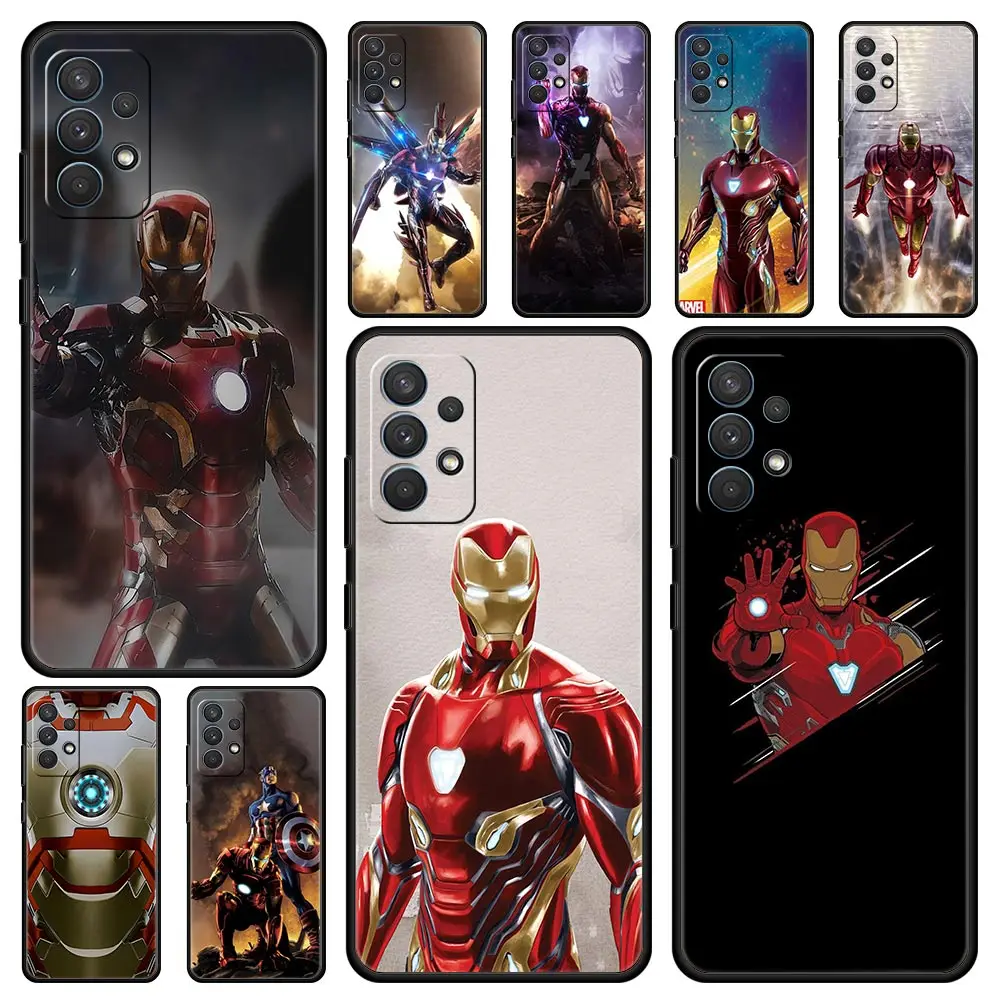 

Cover Case for Samsung Galaxy A01 A02 A03 A11 A12 A13 A21S A23 A31 A41 A51 A71 A91 A22 A32 A33 Funda Armor Phone Iron Man