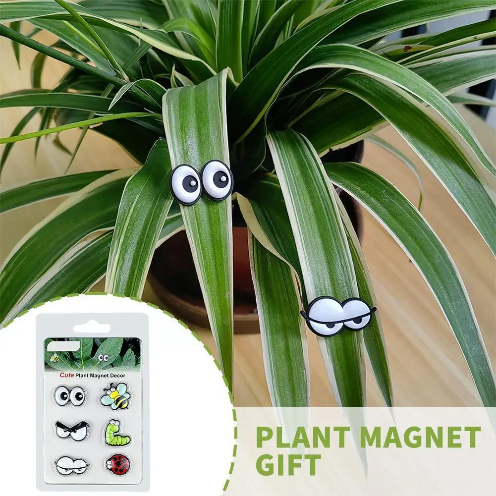 

Cute Plant Magnets Eyes For Potted Plants Safe Magnet Pins Unique Gifts For Plant Lovers Indoor Plant Accessories B3C0