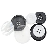 hl 91011 512 51518202325mm round black white transparent resin buttons 2 holes 4 holes shirt buttons diy garment sewing