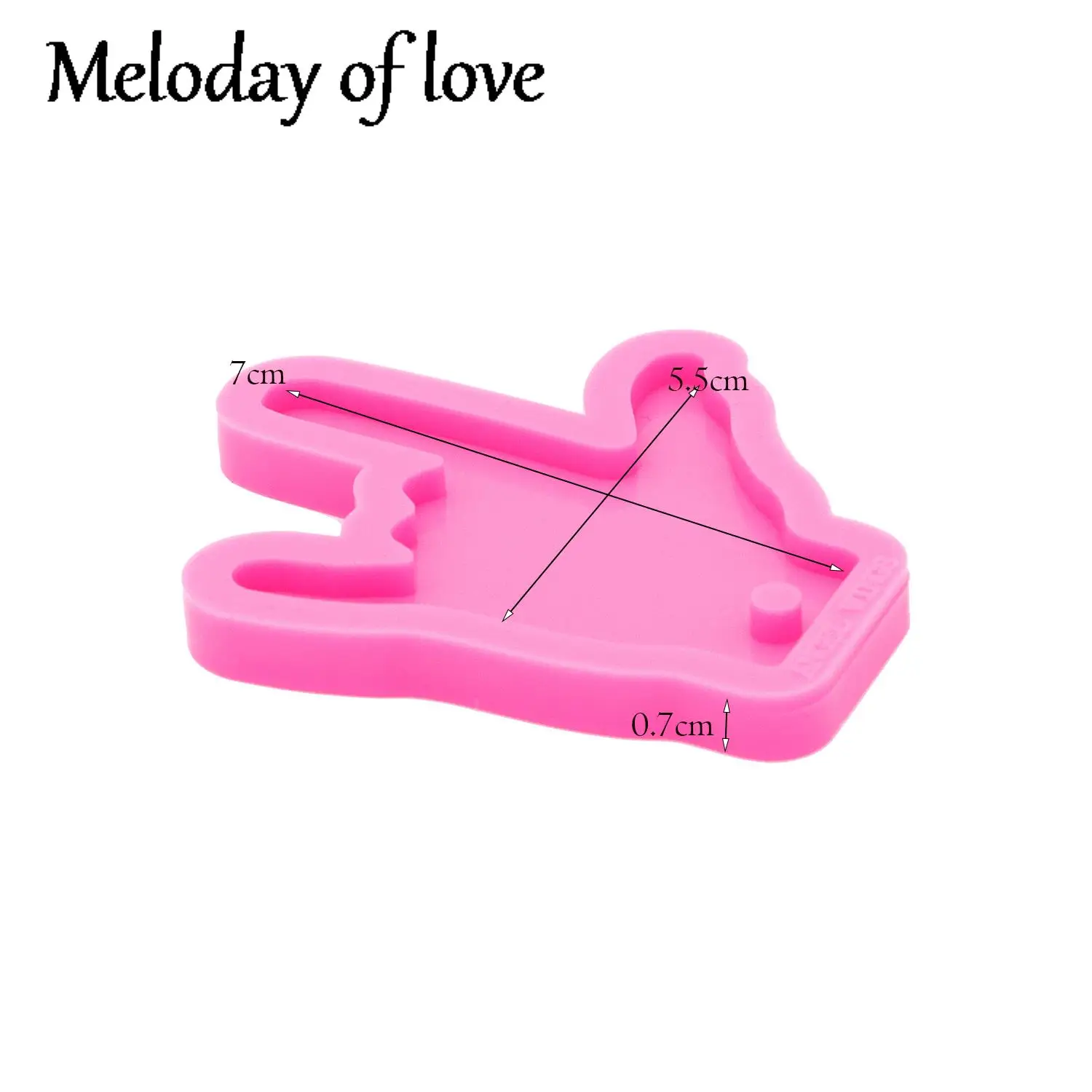 Сияющая ручная молдовская форма для подвесок с языком жестов "Я тебя люблю" и "ОК" DY0118.