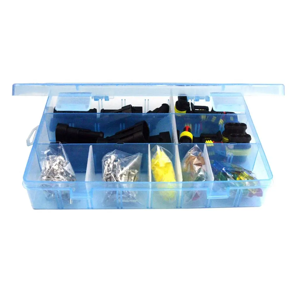 

Small Size Waterproof Metal Terminal Connector Silicone Sealed Electrical Connector Plug Fuse Box Set For Car Truck Boat