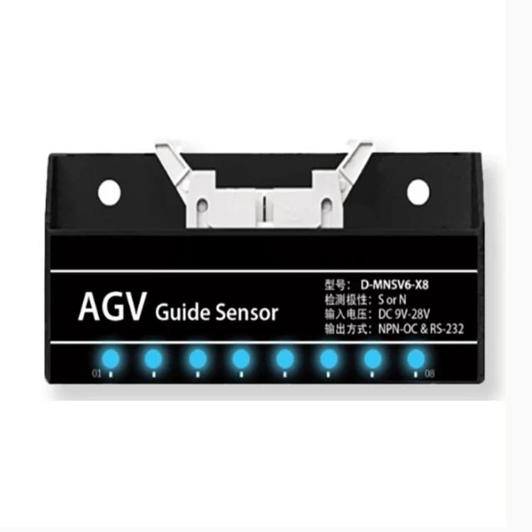 

AGV Car Dining Robot Dedicated Magnetic Navigation Sensor 8-bit Detection High Sensitivity D-MNSV6-X8