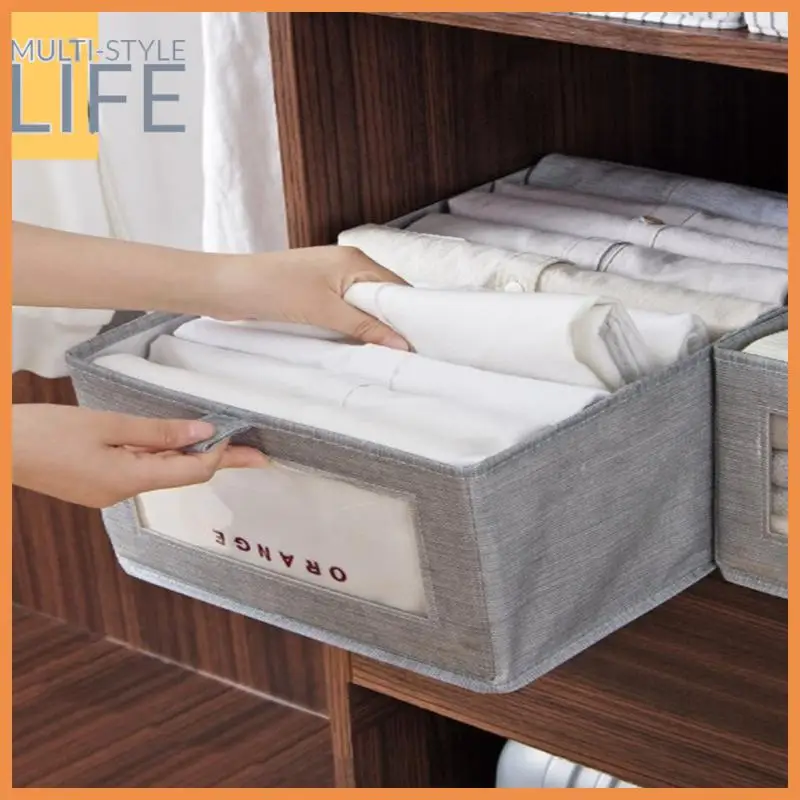 

Japanese Style Foldable Storage Box Closet Organizer Clothes Storage Box Foldable Household Clothing Underwear Storage Box