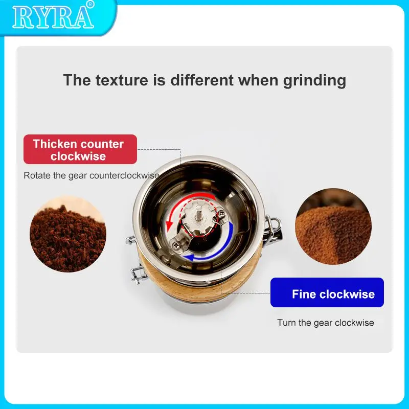 

Кофемолки из нержавеющей стали 304, Бытовые Маленькие Ручные кофемолки для зерен, портативные аксессуары для кофемашины