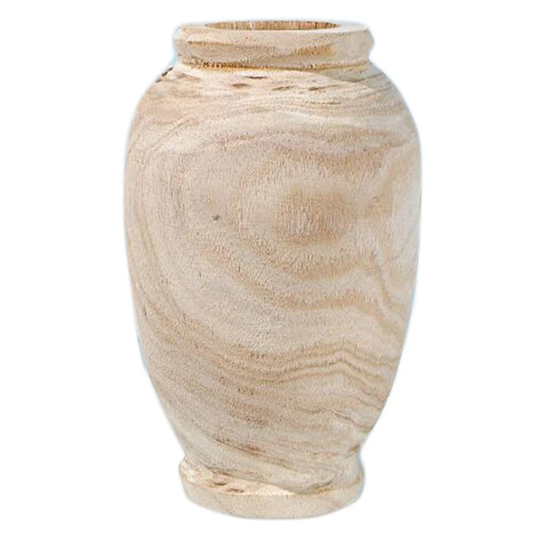 

Wooden Vase Decoration Living Room Table Solid Wood Ware Flower Bottle Ornament Home Decoration