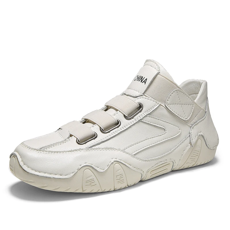 

Men's Casual Shoes Leather Breathable Men Designer Sneakers Handmade Fashion Wild Korean Version Fashion Sneakers