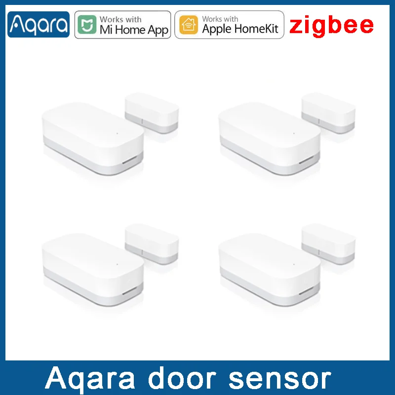 

Датчик открытия окон и дверей Aqara Zigbee, беспроводной мини-датчик работает с системой сигнализации и умного дома, подходит для Apple HomeKit, Alexa, под...