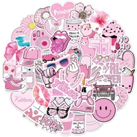 103050100pcs pink vsco cute girl stickers skateboard laptop guitar graffiti luggage car sticker waterproof decal toys