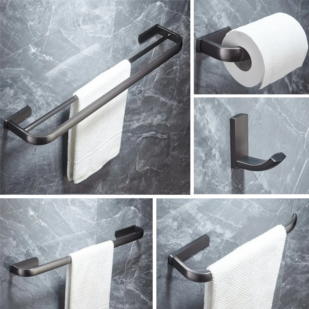 Bar Toilet Paper Holder Robe Hook Wall Mounted Mzh106