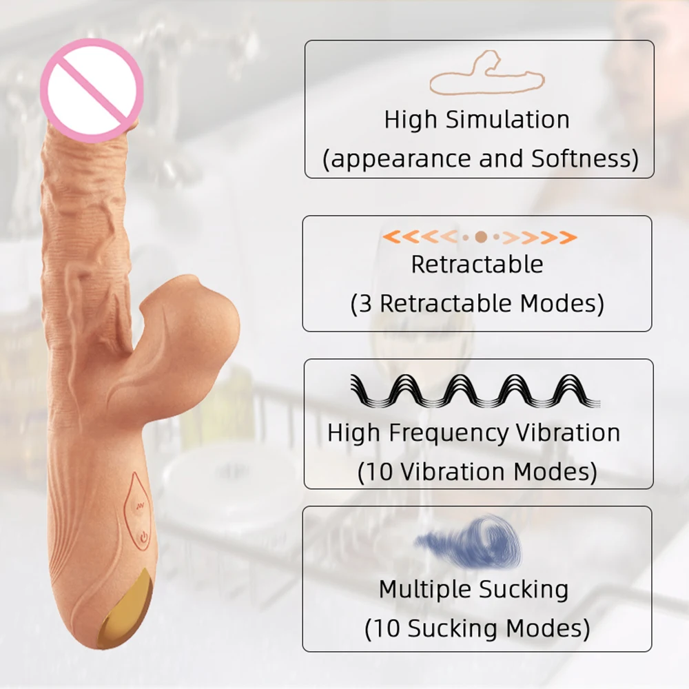 Женский Большой вибратор пенис киска член Минет клитор сосущий реалистичный