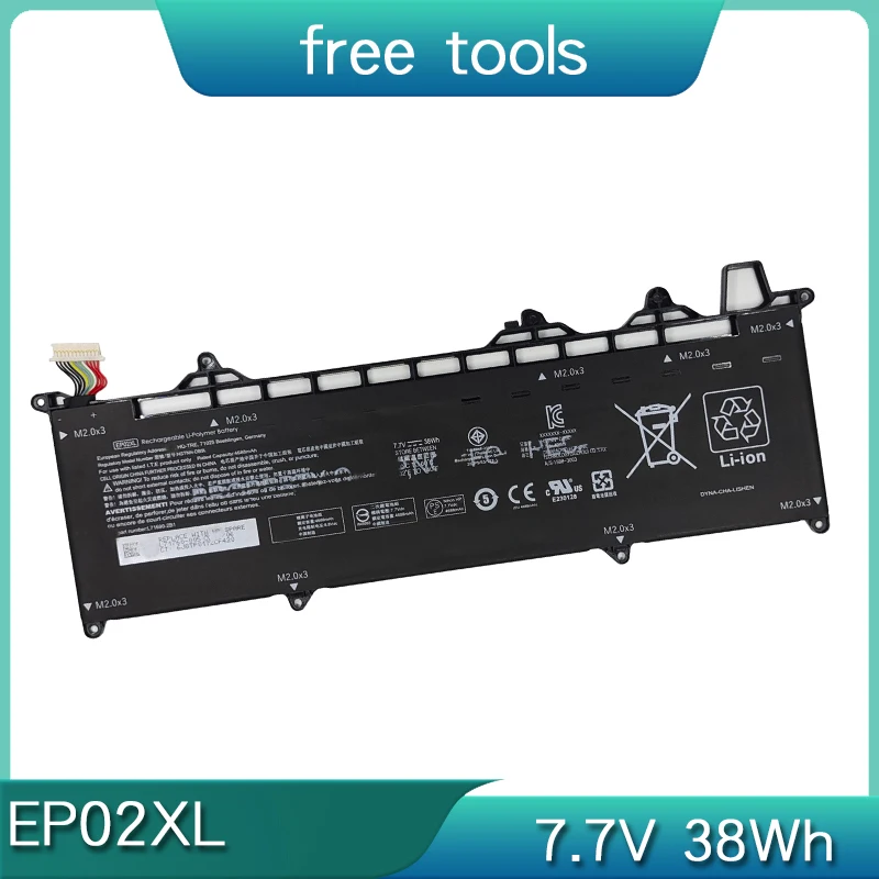 НОВЫЙ аккумулятор для ноутбука EP02XL 7 38 Втч HP HSTNN-DB9L L71760-005