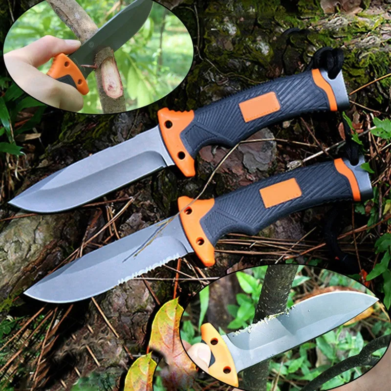 

NEW Bear Grylls Ultimate Fixed Blade Knife 4.8” Rubber Grip Handle Sheath Whistle FireStar Camping Outdoor Sports Hunting Tools