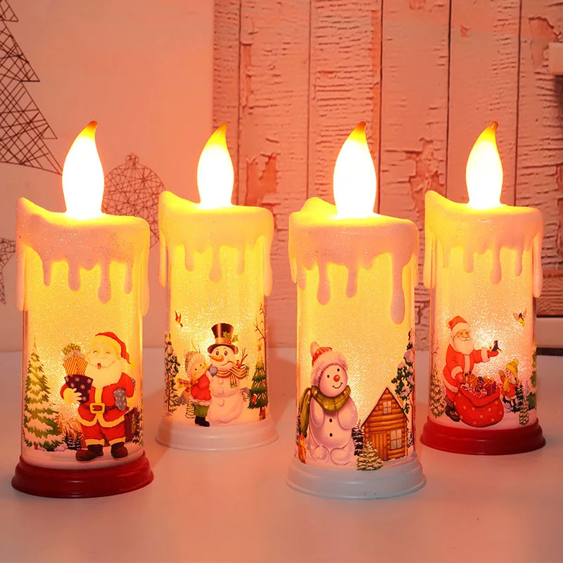 

Christmas Light Candle Merry Christmas Decorations for Home Xmas Gift Cristmas Ornaments New Year 2022 Natale Navidad Noel Decor