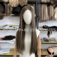 Most Popular New Jewish Wig European Virgin Hair Lace Front Top Wig Straight  Kosher Wig Best Lace Top In Stock Free Shipping