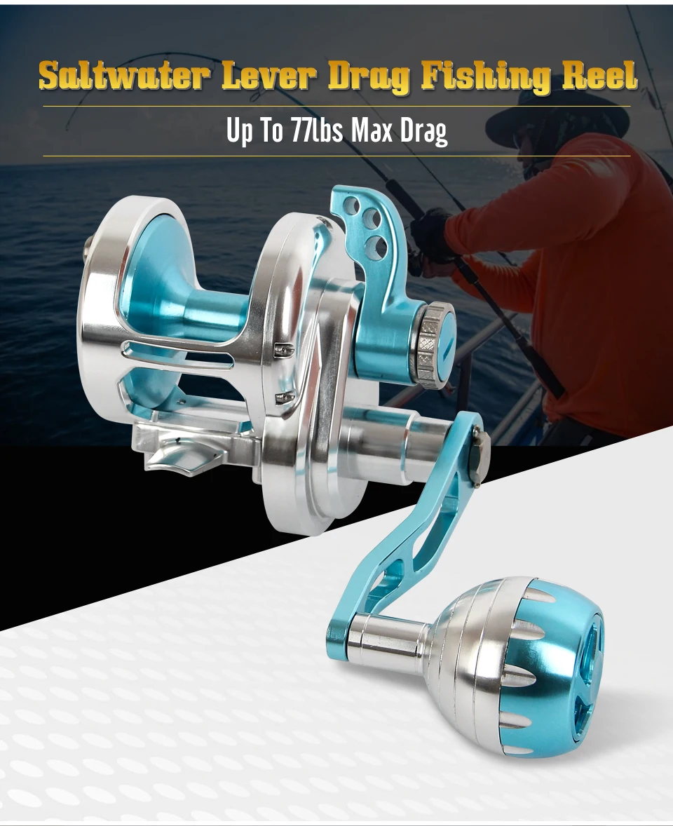 

Fishing Reels 6.3:1 High Speed Drum Reels All for Fishing Level Drag Reel Boat Reel Spinning Reel Saltwater Slow Jigging Reel