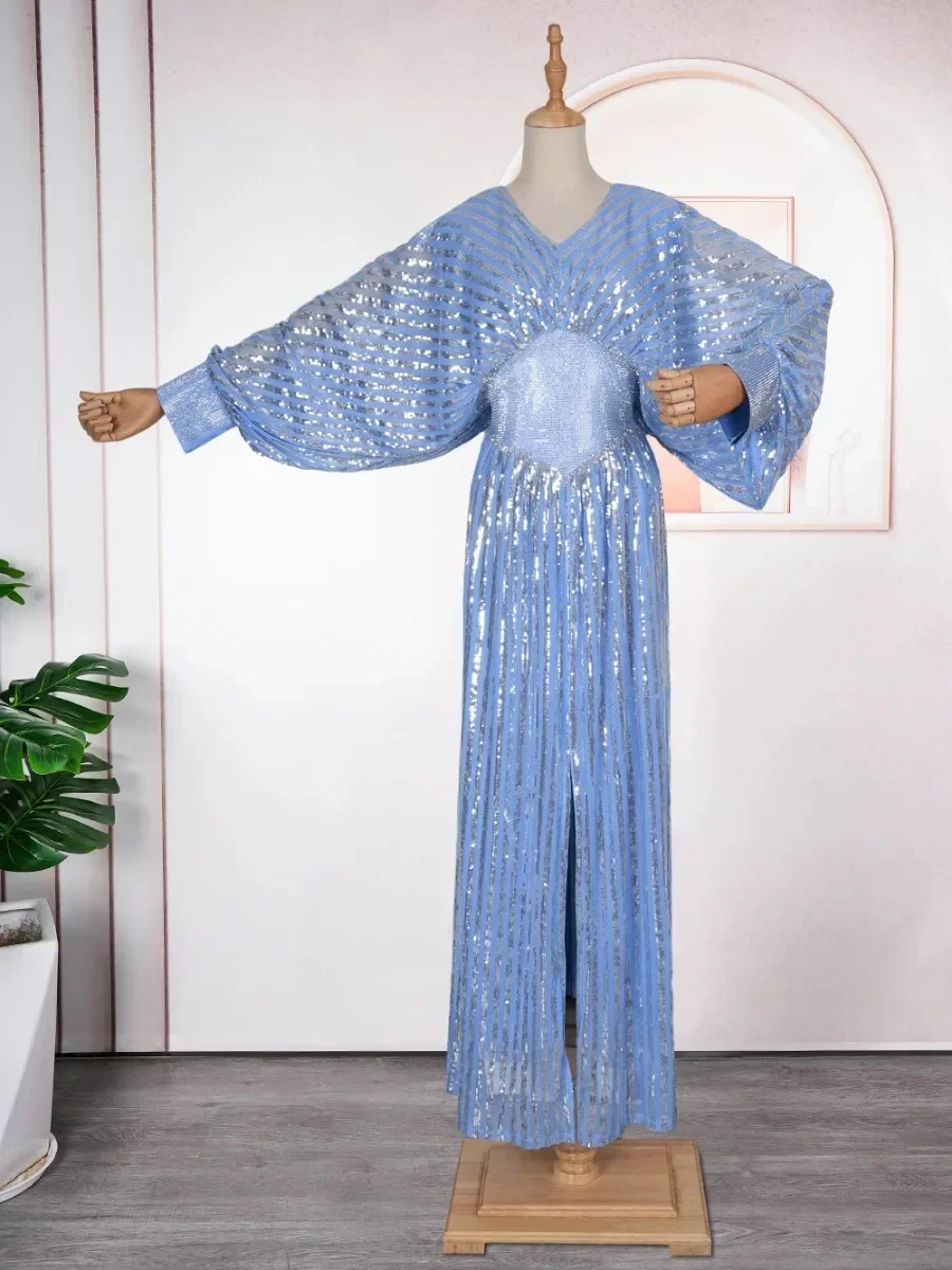 Африканские платья для женщин 2024 новая мода большие размеры длинное вечернее