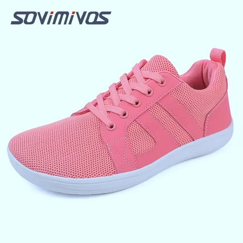 Кроссовки унисекс из дышащего материала, с широким носком, для бега