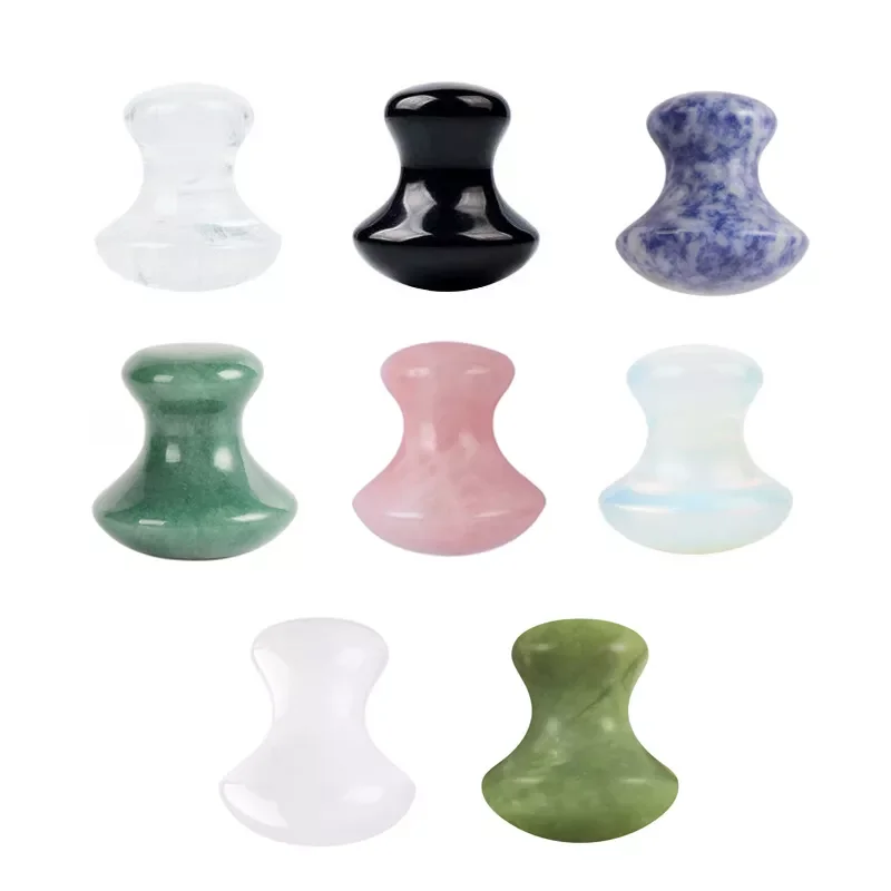 

Rose Quartz Jade Mushroom Facial Massage Stone Gouache Scraper Face Massager Gua Sha Board Skin Care Face Lifting Tool