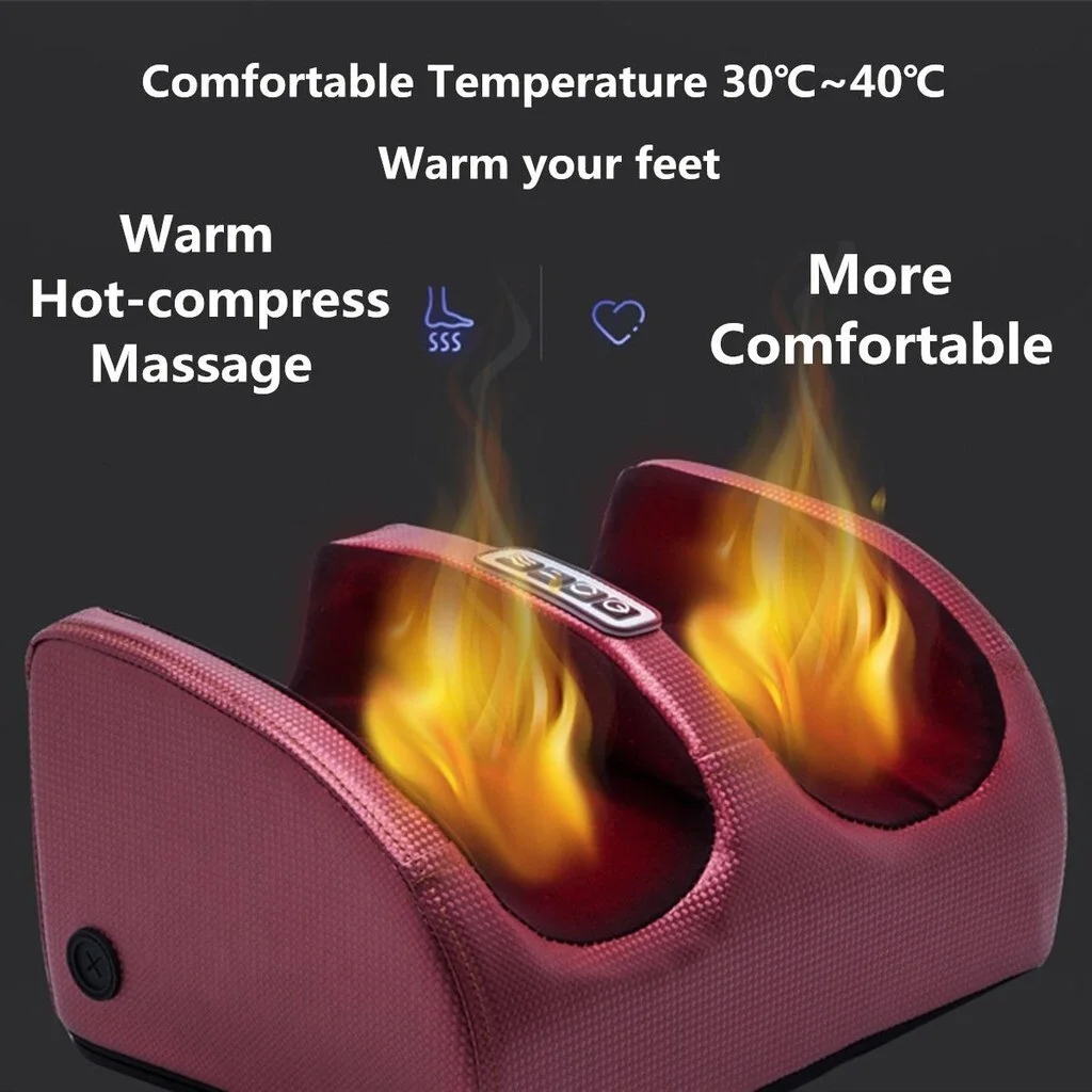 

Массажер разминающий с подогревом для ног, массажер для расслабления и облегчения боли с теплым горячим компрессом