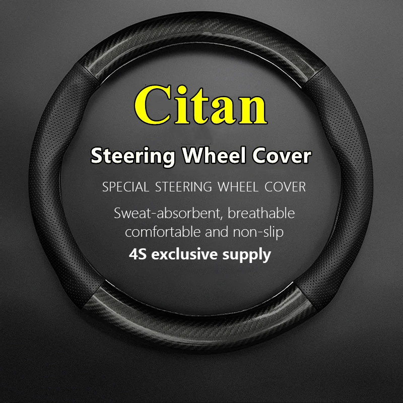 

PU/PVC Carbon For Mercedes Benz Citan Steering Wheel Cover Genuine Leather Carbon Fiber Fit 2013 2014 2015