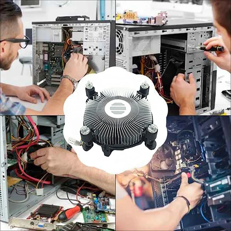 HOT-CPU Вентилятор охлаждения 2400 об/мин тихий вентилятор для процессоров LGA